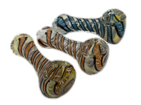 Medium Fumed Wig Wag Swirl Hand Pipes
